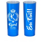 Long Drink Azul Metalizado Personalizado
