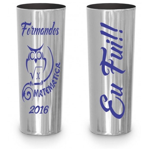 Long Drink Prata Metalizado Personalizado